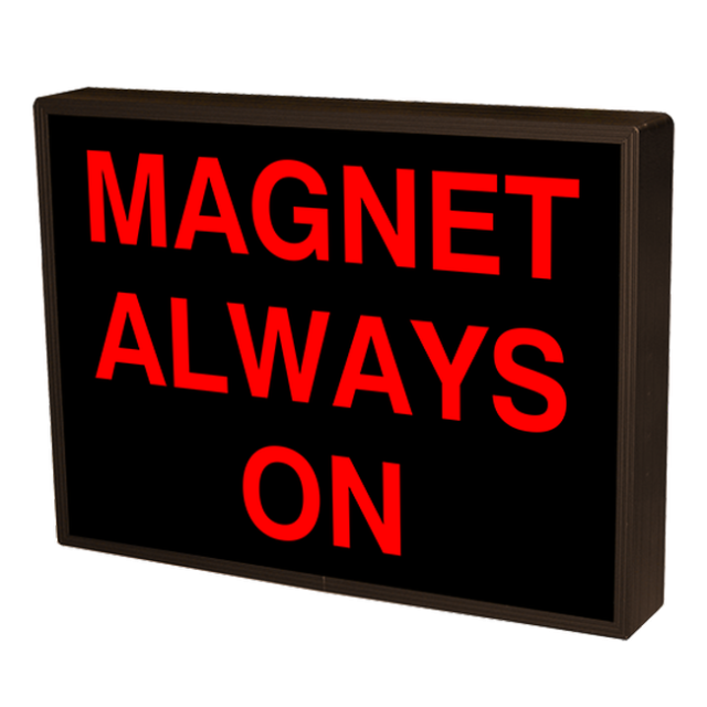 Signal-Tech 48753 SBL811R-F603/120-277VAC "MAGNET ALWAYS ON" Indoor Blank-out LED Backlit Sign