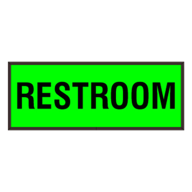 Signal-Tech 48891 PHXF718GR-M484K/120-277VAC "RESTROOM | RESTROOM" Outdoor LED Backlit Sign