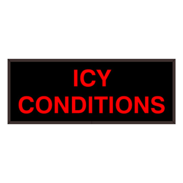 Signal-Tech 48944 PHX718R-M488/120-277VAC "ICY CONDITIONS" Outdoor Blank-out LED Backlit Sign