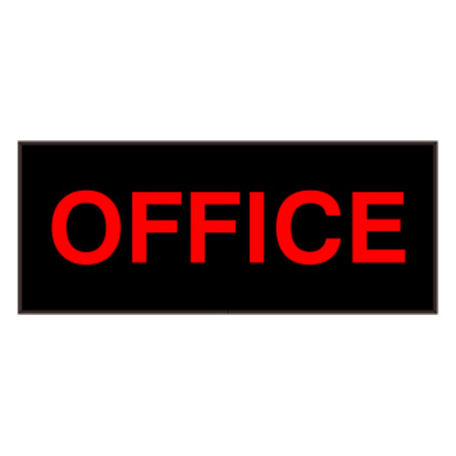 Signal-Tech 49924 PHX1434R-A607/120-277VAC "OFFICE" Outdoor Blank-out LED Backlit Sign