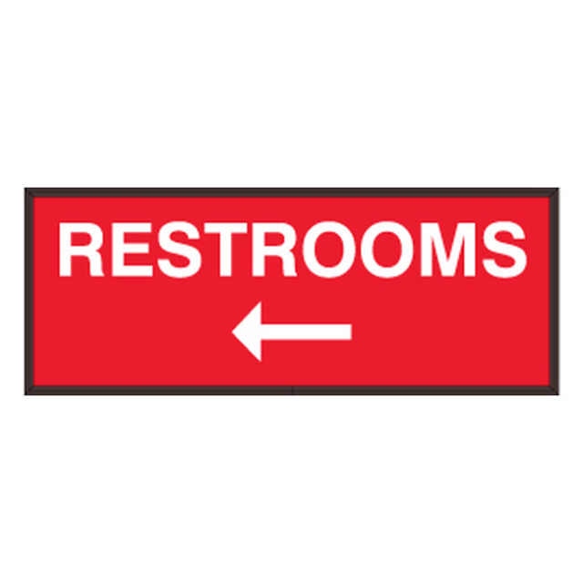 Signal-Tech 50577 PHXF718W-M822R/120-277VAC "RESTROOMS w/ Left Arrow" Outdoor LED Backlit Sign