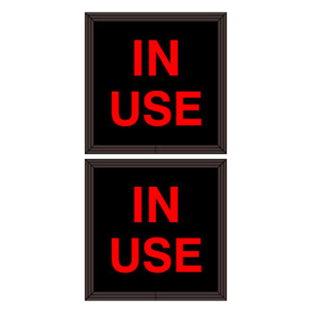 Signal-Tech 51172 SBL77DRR-195/120-277VAC "IN USE | IN USE" Indoor Blank-out LED Backlit Sign
