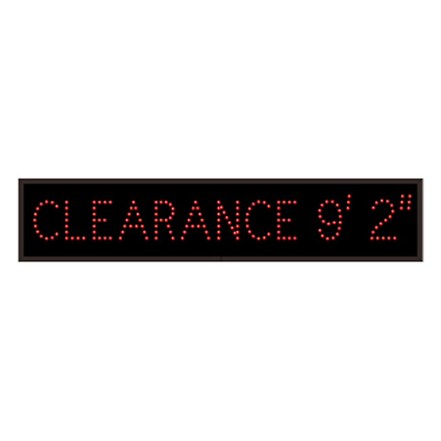 Signal-Tech 51395 TCL734R-I970/120-277VAC "CLEARANCE 9' 2"" Outdoor Blank-out LED Direct-view Sign