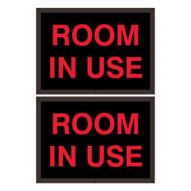 Signal-Tech 52360 SBL811DRR-A209/120-277VAC "ROOM IN USE | ROOM IN USE" Indoor Blank-out LED Backlit Sign