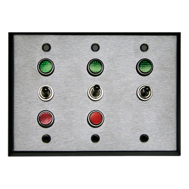 Signal-Tech 52411 TG332 SPDT/12VDC 3 Gang Switch (1-SPST) (2-SPDT)