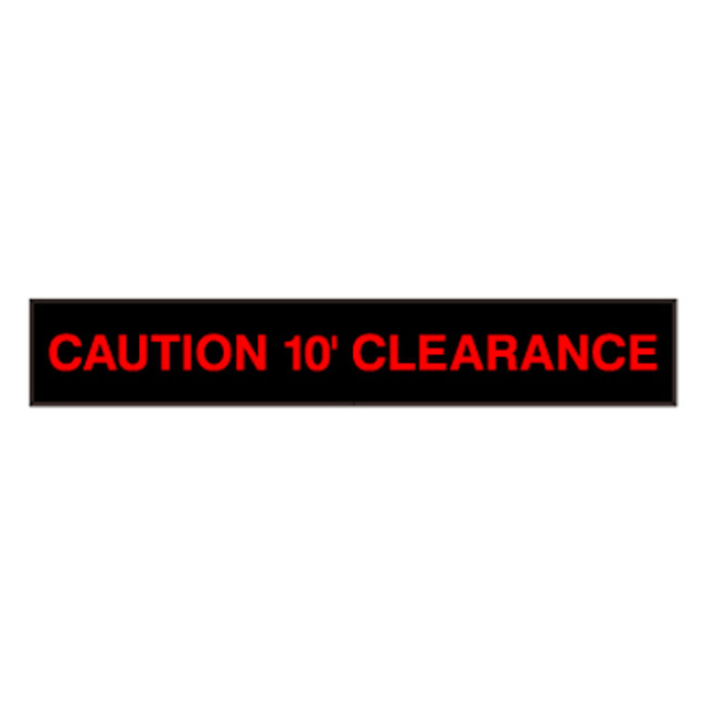 Signal-Tech 52418 PHX742R-N254/120-277VAC "CAUTION 10' CLEARANCE" Outdoor Blank-out LED Backlit Sign