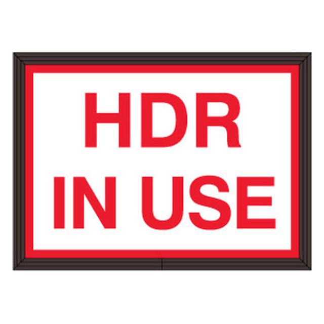 Signal-Tech 52928 SBLF811W-B773R/120-277VAC "HDR IN USE" Indoor LED Backlit Sign