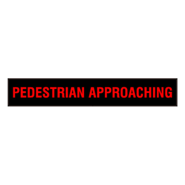 Signal-Tech 53595 PHX742R-N560/120-277VAC "PEDESTRIAN APPROACHING" Outdoor Blank-out LED Backlit Sign