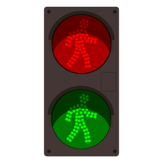 Signal-Tech 54055 TCILV-RG-B502/120-277VAC LED Traffic Controller Pedestrian Symbol | Pedestrian Symbol