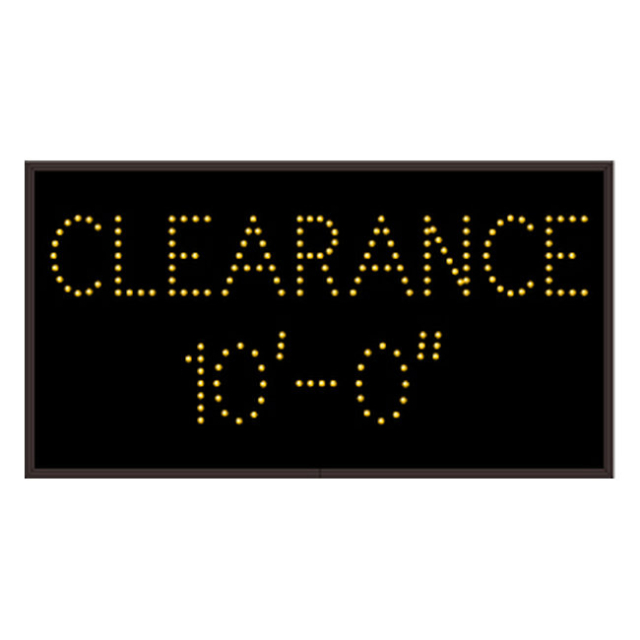 Signal-Tech 54307 TCL1426A-J118/120-277VAC "CLEARANCE 10'-0"" Outdoor Blank-out LED Direct-view Sign