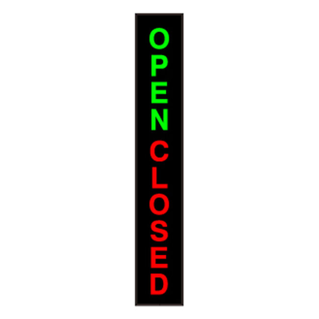 Signal-Tech 54481 PHX427GR-100/120-277VAC "OPEN | CLOSED" Outdoor Blank-out LED Backlit Sign