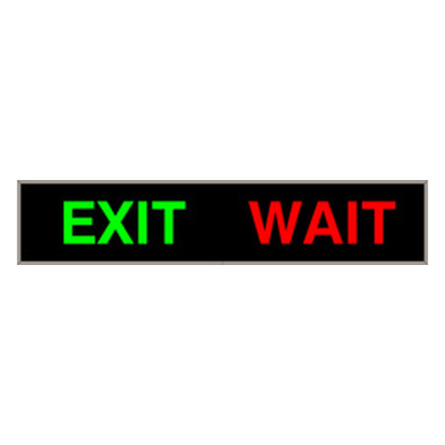 Signal-Tech 56128 PHX734GR-834/120-277VAC "EXIT | WAIT" Outdoor Blank-out LED Backlit Sign