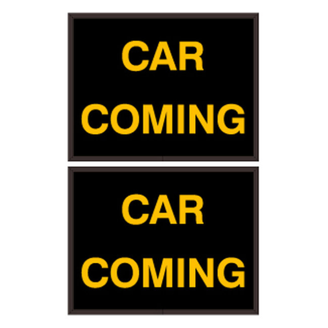 Signal-Tech 56135 PHX1418DAA-170/120-277VAC "CAR COMING | CAR COMING" Outdoor Blank-out LED Backlit Sign