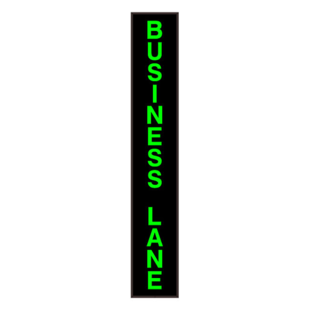 Signal-Tech 56490 PHX427G-215/120-277VAC "BUSINESS LANE" Outdoor Blank-out LED Backlit Sign