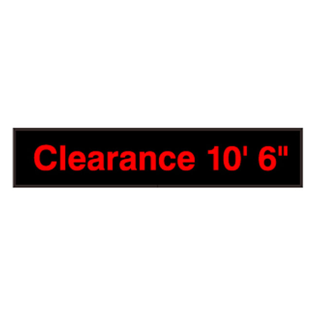 Signal-Tech 57643 PHX734R-J838/120-277VAC "Clearance 10' 6"" Outdoor Blank-out LED Backlit Sign