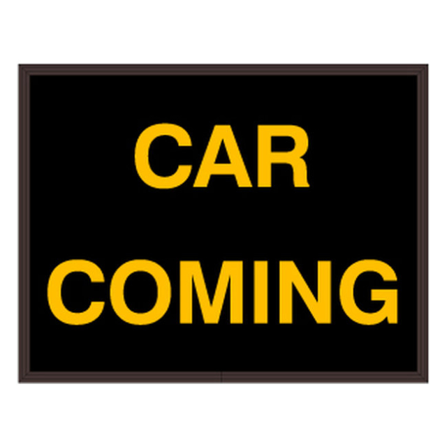 Signal-Tech 58158 PHX1418A-170/120-277VAC "CAR COMING" Outdoor Blank-out LED Backlit Sign