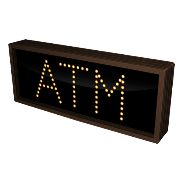 Signal-Tech 5832 TCL718A-125/120-277VAC "ATM" Outdoor Blank-out LED Direct-view Sign