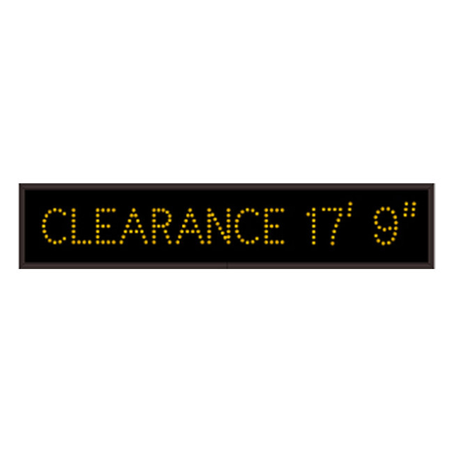 Signal-Tech 61575 TCL734A-P742/120-277VAC "CLEARANCE 17' 9"" Outdoor Blank-out LED Direct-view Sign
