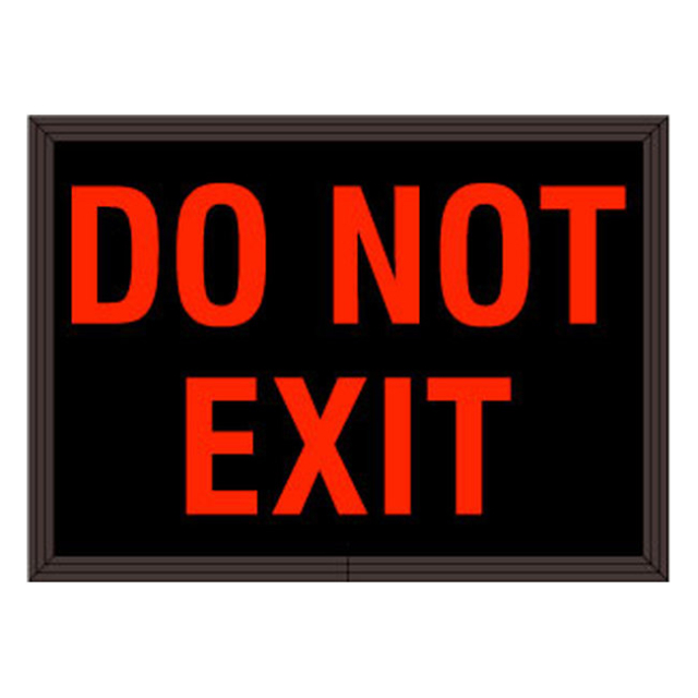 Signal-Tech 62254 SBL811R-E483/120-277VAC "DO NOT EXIT" Indoor Blank-out LED Backlit Sign