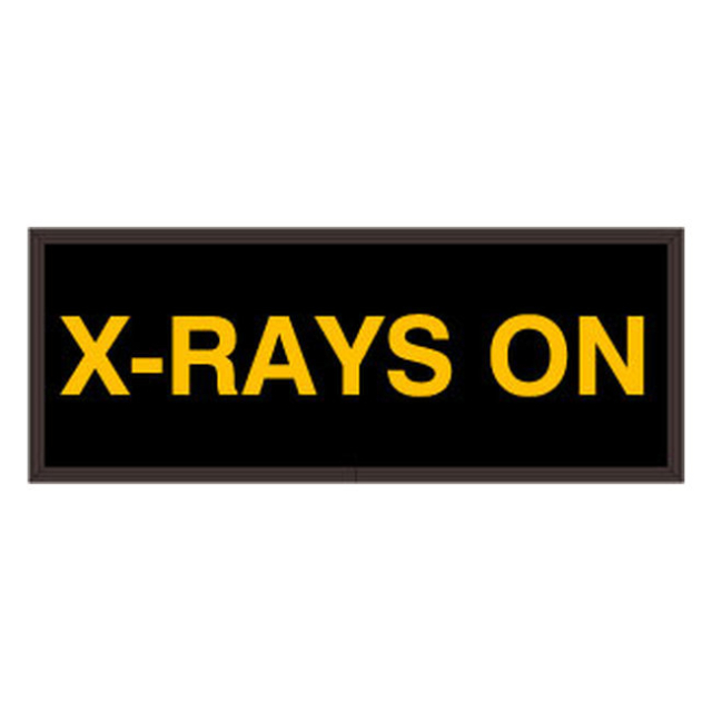 Signal-Tech 62776 SBL718A-K583/120-277VAC "X-RAYS ON" Indoor Blank-out LED Backlit Sign