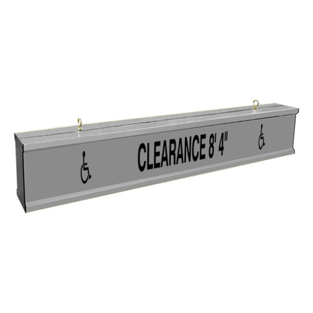 Signal-Tech 65801 IBAR-C7120K-J487 CLEARANCE 8' 4" w/Handicap Symbols, 10ft wide clearance bar