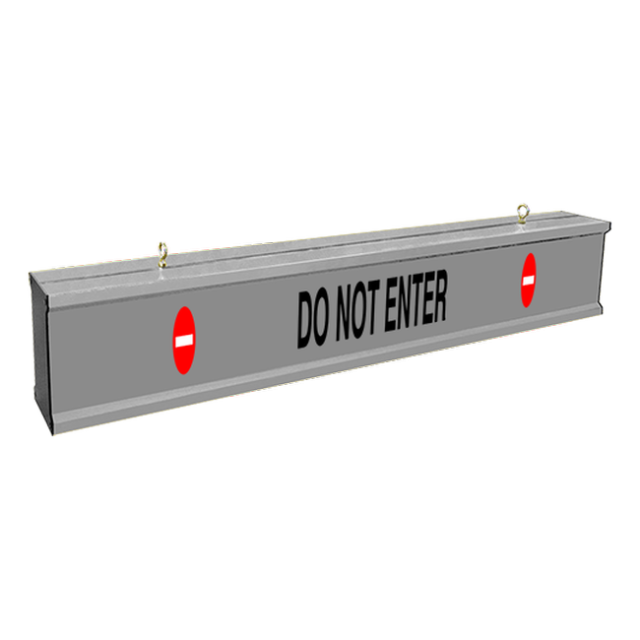 Signal-Tech 65805 IBAR-C7120KRW-813 DO NOT ENTER w/Do Not Enter Symbols, 10ft wide clearance bar