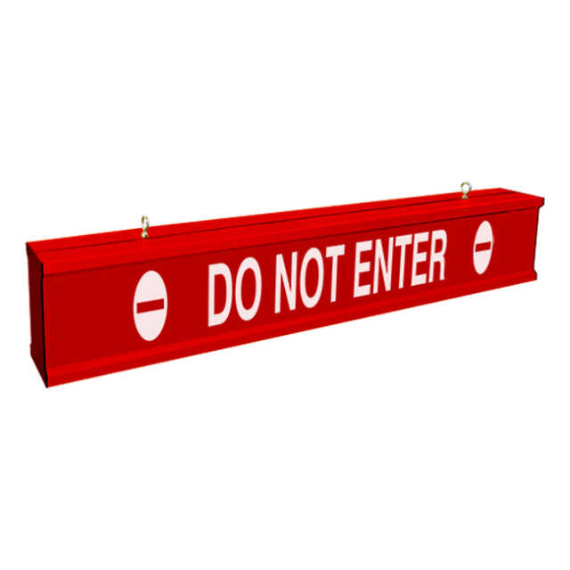 Signal-Tech 65815 IBAR-C784W-813 DO NOT ENTER w/ Do Not Enter Symbols, 7ft wide clearance bar