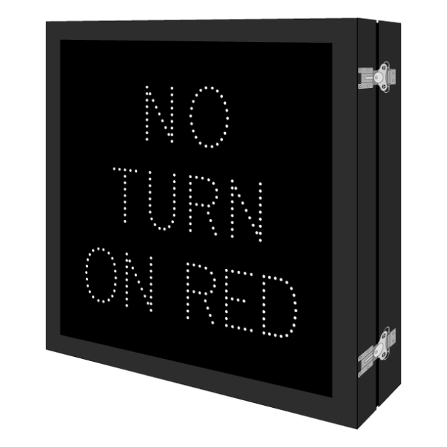 Signal-Tech 68304 DOT3535W-A499/100-240VAC R10-11B NO TURN ON RED DOT LED Blank-Out Sign