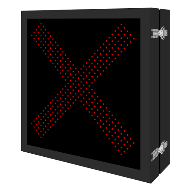 Signal-Tech 68333 DOT2929R-178/100-240VAC X DOT LED Blank-Out Sign