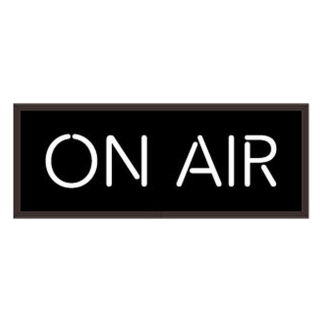 Signal-Tech 70921 SBL718W-A077/120-277VAC "ON AIR" Indoor Blank-out LED Backlit Sign