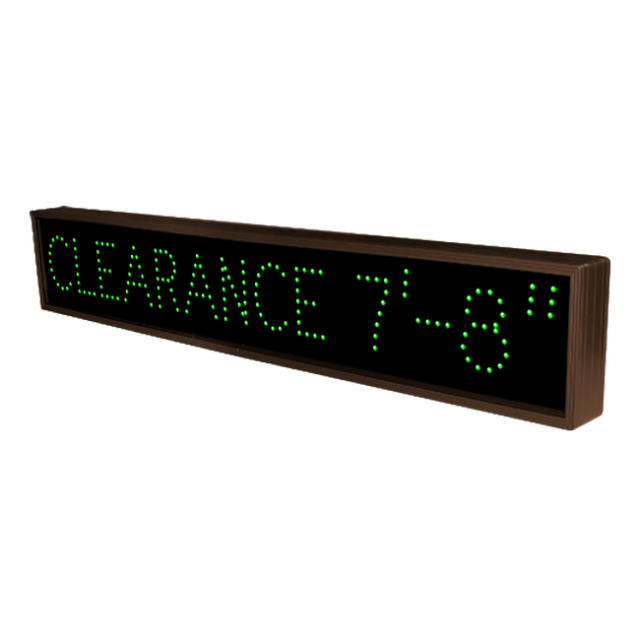Signal-Tech 8639 TCL742G-604/120-277VAC "CLEARANCE 7'-8"" Outdoor Blank-out LED Direct-view Sign