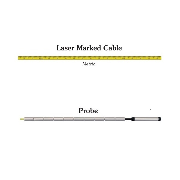 Solinst 112307 Replacement Yellow Laser Marked Cable 150m with Probe 10mm dia. x 70mm long