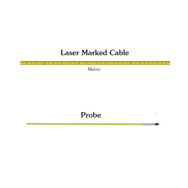 Solinst 112301 Replacement Yellow Laser Marked Cable 30m with Probe 4mm dia. x 38mm long