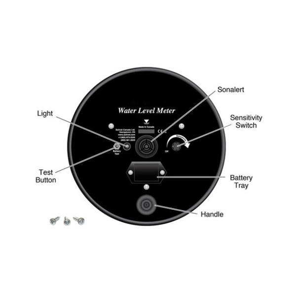 Solinst 114951 Black Faceplate Complete with Electronics for the Water Level Meter