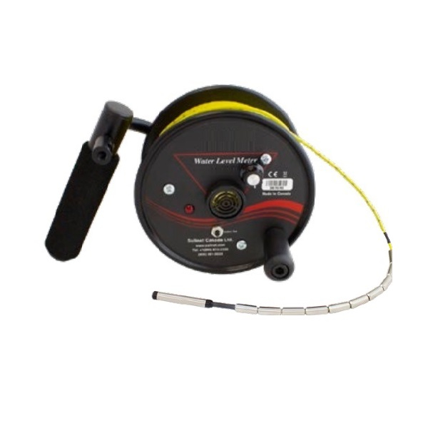 Solinst 114864 Coaxial Cable Mini Water Level Meter for Yellow Laser Marked Cable 25m, Probe 10mm dia. x 70mm long