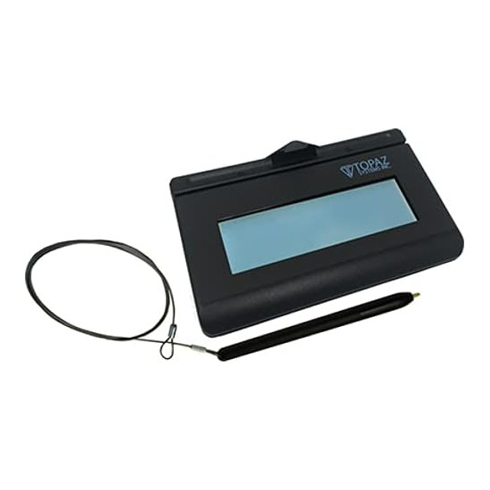 Topaz T-LBK462-KAHSB-R KioskGem LCD 1x5 Kiosk-Mount Electronic Signature Pad (HID USB Backlit) with Software