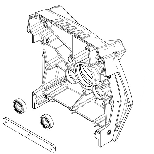 Trumpf 2747857 Back Housing for TruTool TSC 100 (3A1) Black Edition Slat Cleaner