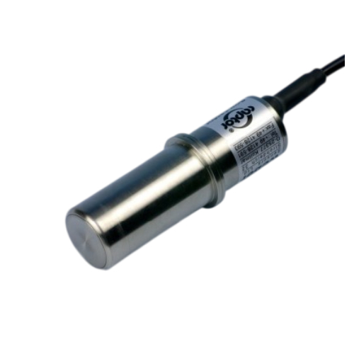 Weber Sensors 4114.30 S102 24 VDC Analog Flow-Captor, 0-20 to 0-200 cm/s, 2 m Oilflex Cable, Stainless Steel Head with G 1-1/4 A SW 50 mm Union Nut, with Heat Sink