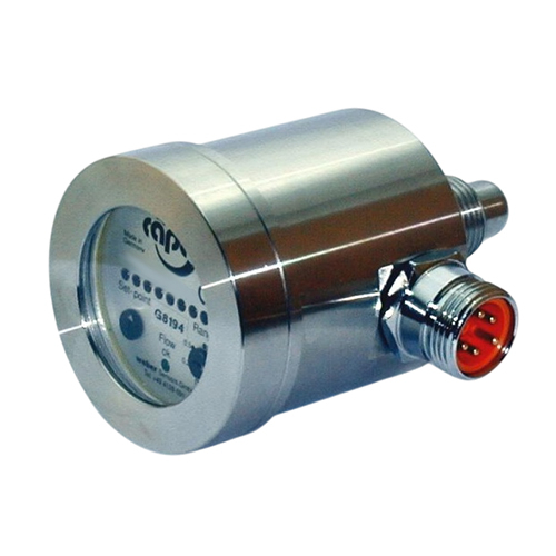Weber Sensors 4120.81M S140 NPT Flow-Captor Flow Monitor 1/2" NPT / 115 VAC, Normally Open, Relay Circuit with BH5 Connector with Thread Reduction