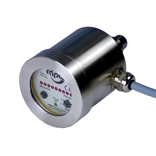 Weber Sensors 4121.53M Flow-Captor Flow Switch with LED Display, Measuring Range of 0-20 to 0-300 cm/sec in Oil System, IP67 Protection