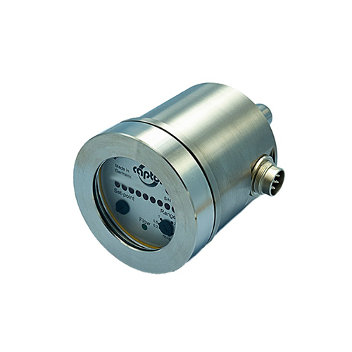 Weber Sensors 4220.41 MS141 Flow-Captor Flow Switch for Water-Based Media with Analogue Temperature Output in Rugged Stainless Steel Version, Relay Output, Binder Plug