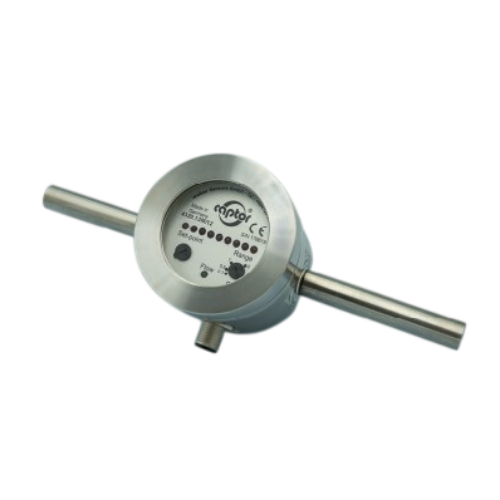 Weber Sensors 4320.13M/6 Flow-Captor, Inline Flow Captor with 6 mm OD Tube, Stainless Steel Casing, 24 VDC Transistor Output, M12 Connector